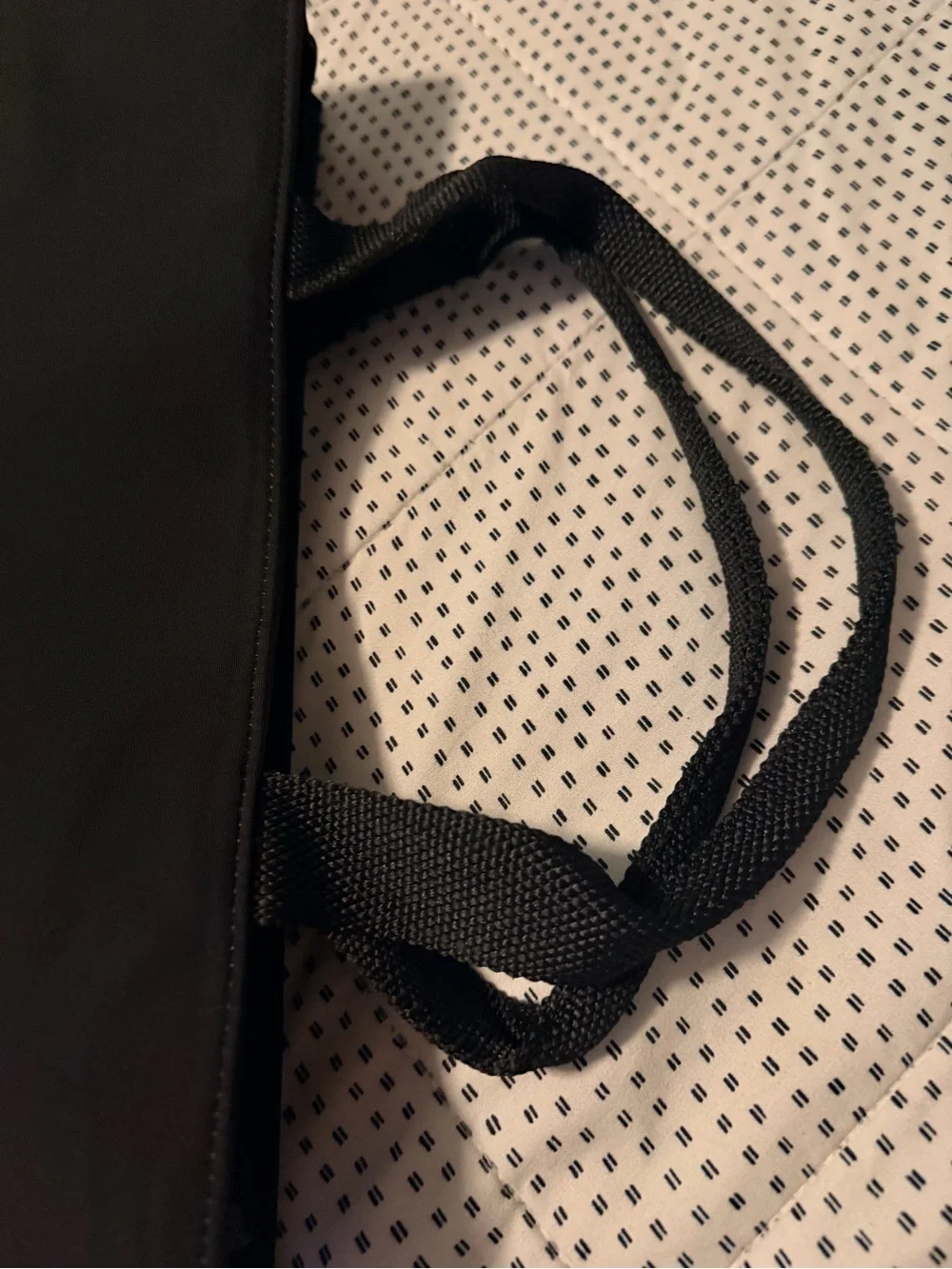 Anne Klein Black Nylon Briefcase Tote